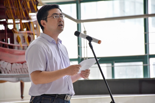 威廉希尔官网党委副书记王迅讲话 李博一摄影